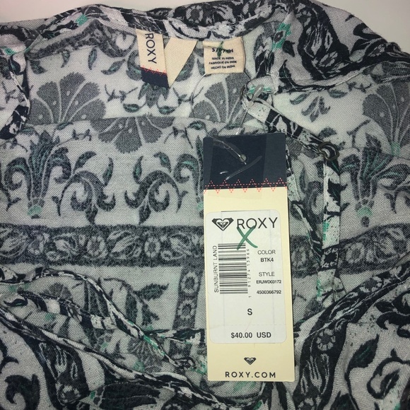 *BNWT* Roxy Floral Tunic Top Shirt ((size Small)) NEW - Picture 6 of 8